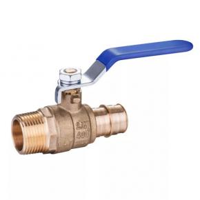 Brass PEX-A Barb x Male Pipe Thread Ball Valve