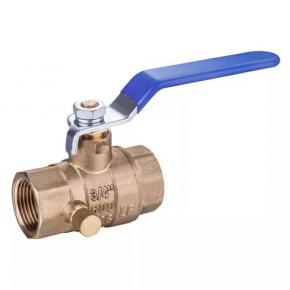 FIP x  FIP Full Port Lead Free Brass Ball Valve with Drain